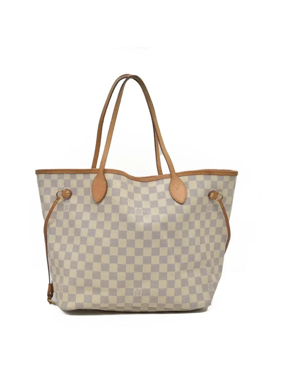 $2170 Louis Vuitton Damier Azur Neo Neverfull MM Rose